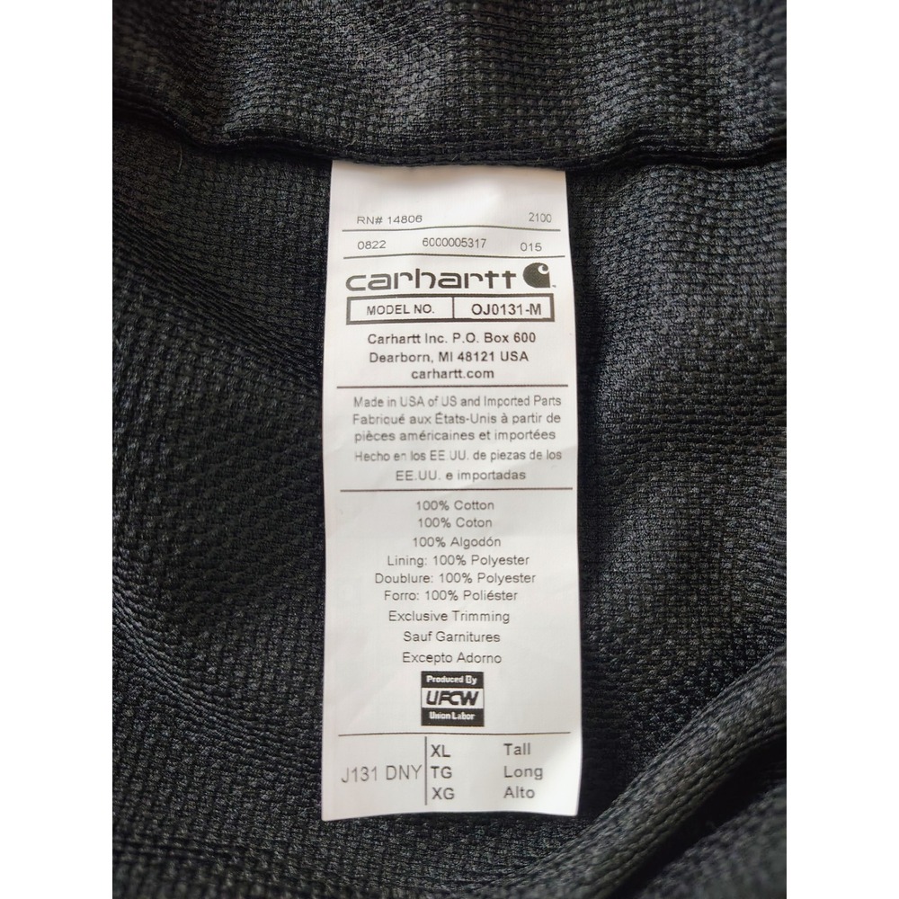 Carhartt Loose Fit Jacket Navy Blue Mens XL - Picture 10 of 10